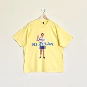 NEW Mattel Barbie Movie “Hi Allen” Michael Cera Graphic Yellow T Shirt Adult XL